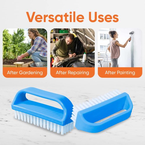 Nail Brush for Cleaning Fingernails, Nail Scrubber Brush, Toe Foot Hands Fingernail Brush Cleaner- Small Scrub Brush- All-Purpose Stiff Cleaning Brush for Home, Kitchen, Work, 6 Pack - Superio