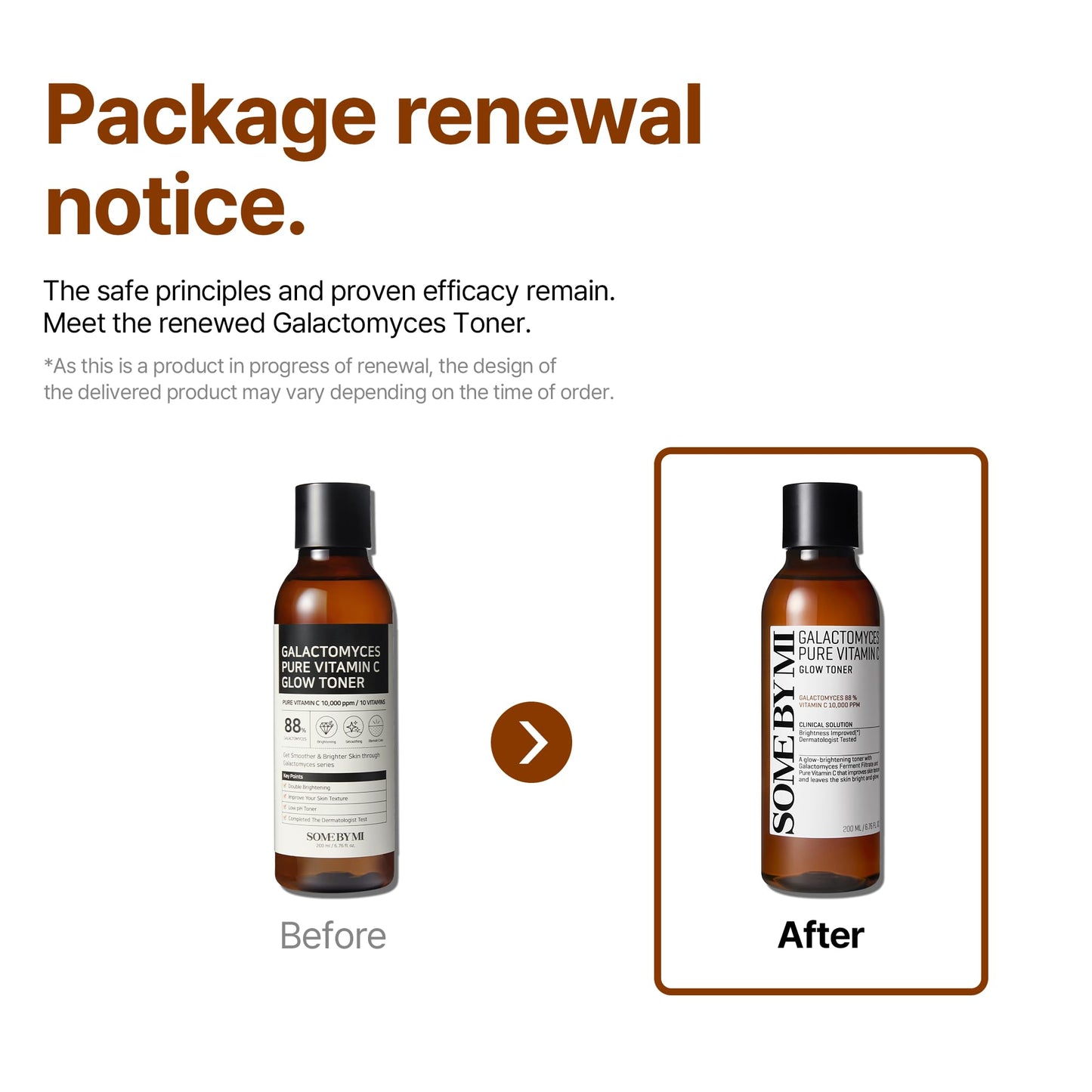SOME BY MI Galactomyces Pure Vitamin C Glow Toner - 6.76Oz, 200ml - Korean Daily Vitamin C Face Toner for Skin Brightening - Glass Skin Routine with Skin Texture, Elasticity Care - Korean Skin Care