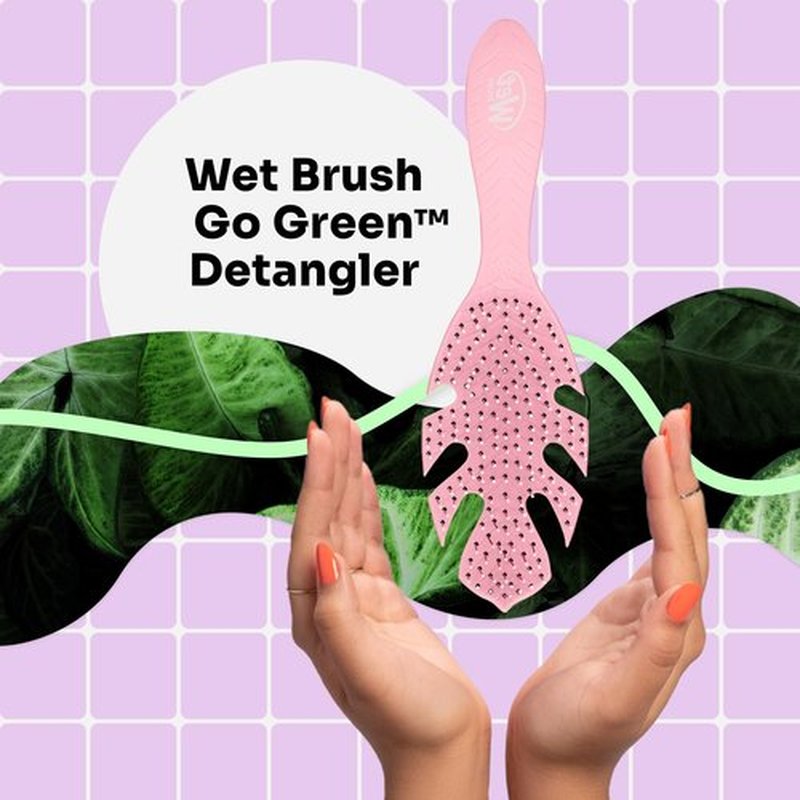 Wet Brush Pale Pink Detangling Brush - Ultra-Soft IntelliFlex Bristles for Effortless Detangling and Smooth Brushing