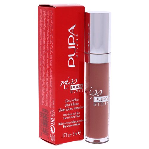 Pupa Milano Miss Milano Lip Gloss - Shiny, Smooth, Plump - Soft, Innovative Gel Texture - Glides Smoothly On Lips - For A Moisturizing And Volume Enhancing Effect - 105 Majestic Nude - 0.17 OZ