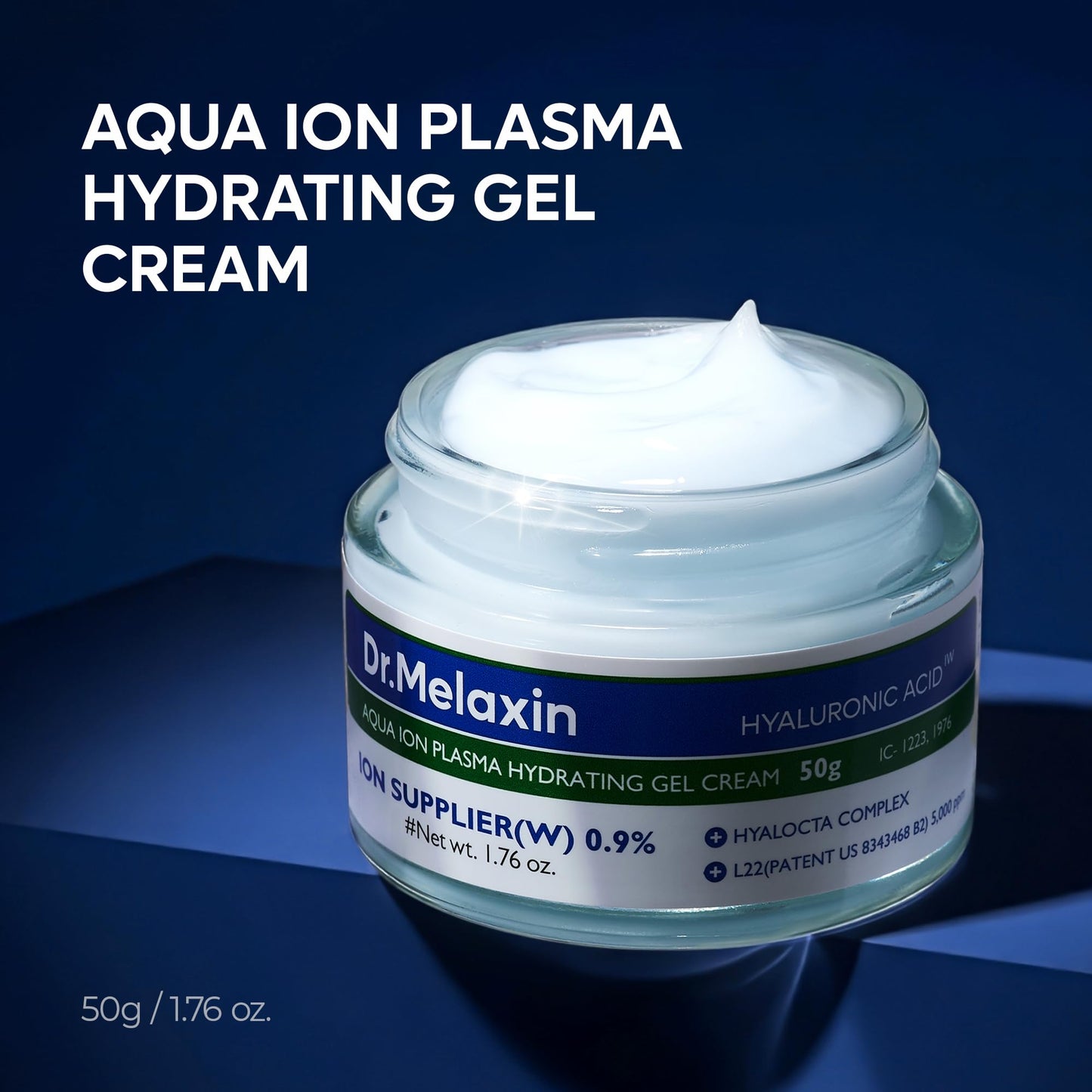 Dr.Melaxin Aqua Ion Plasma Hydrating Gel Cream for Dry & Sensitive Skin, Facial Moisturizing, Korean Skincare 50ml, 1.69 fl.oz