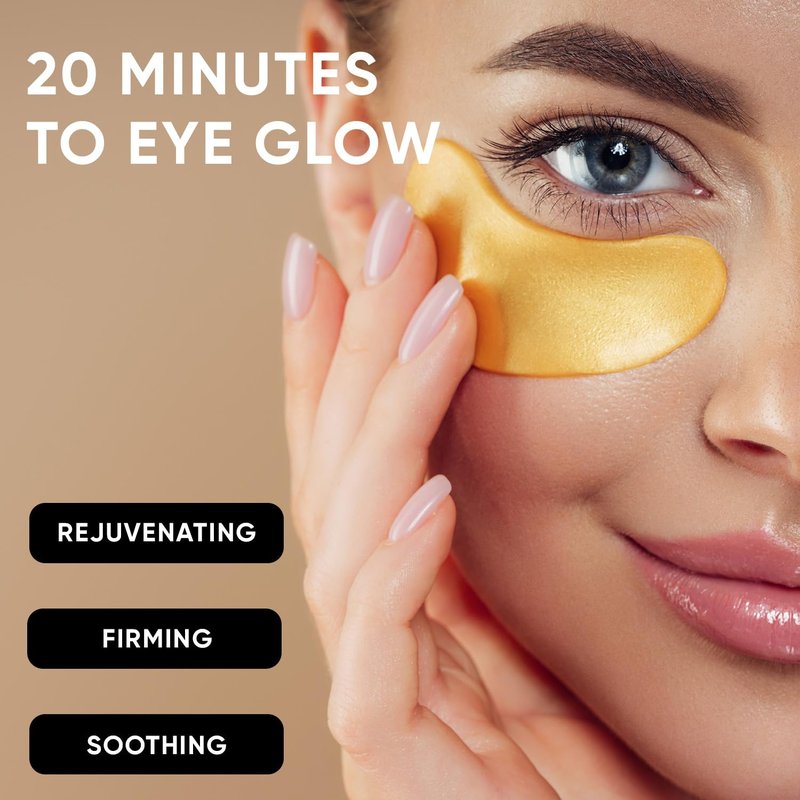 Under Eye Patches for Puffy Eyes & Dark Circles - Collagen & Amino Acid Formula | 20 Pairs