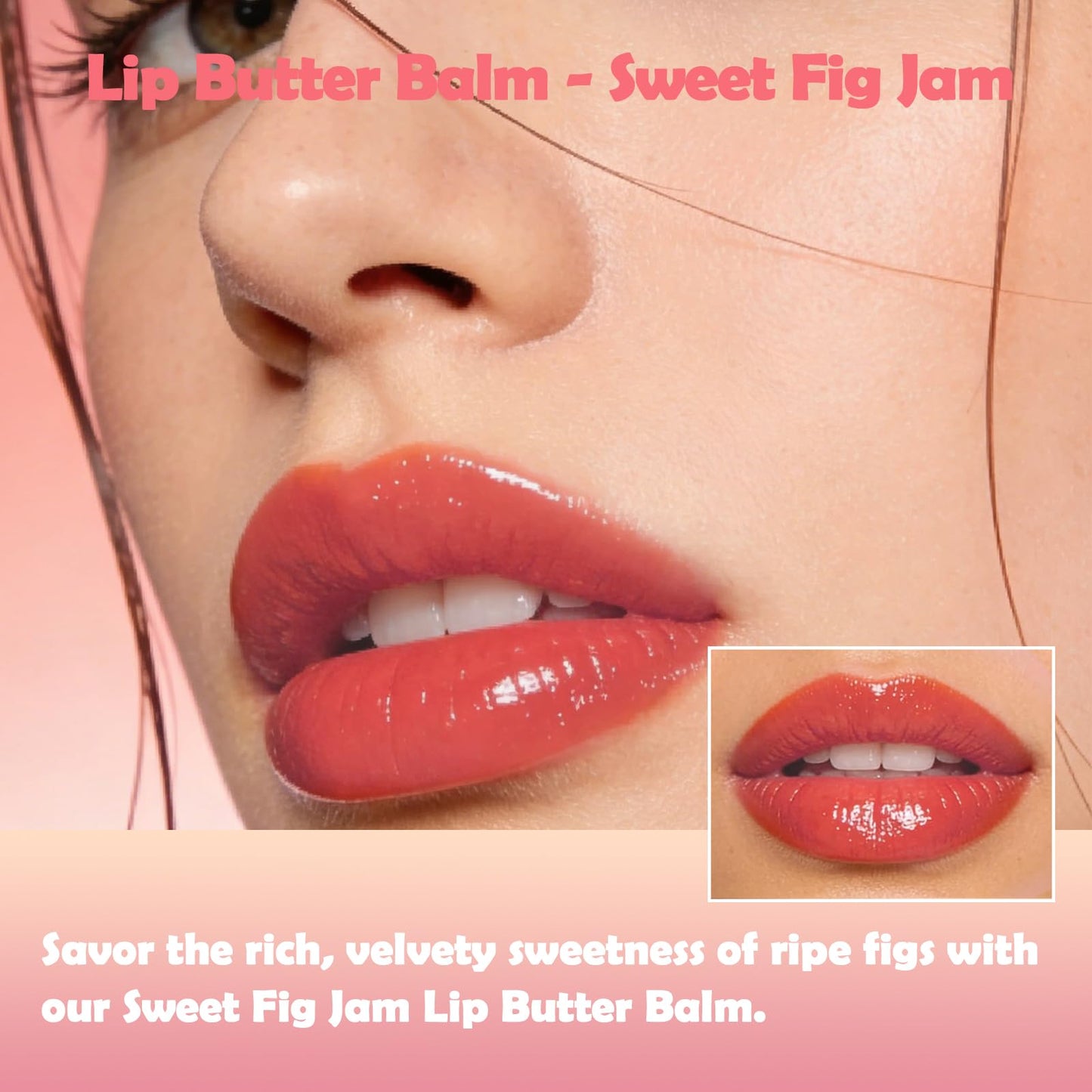 Oz Lab Jamazing Lip Butter Balm – Sweet Fig Jam Tinted Lip Balm, Hydrating Sheer Color & Gloss, Soft Daily Lip Care – Lightweight Moisture Balm,0.19 OZ/ 5.5G，Pack of 1
