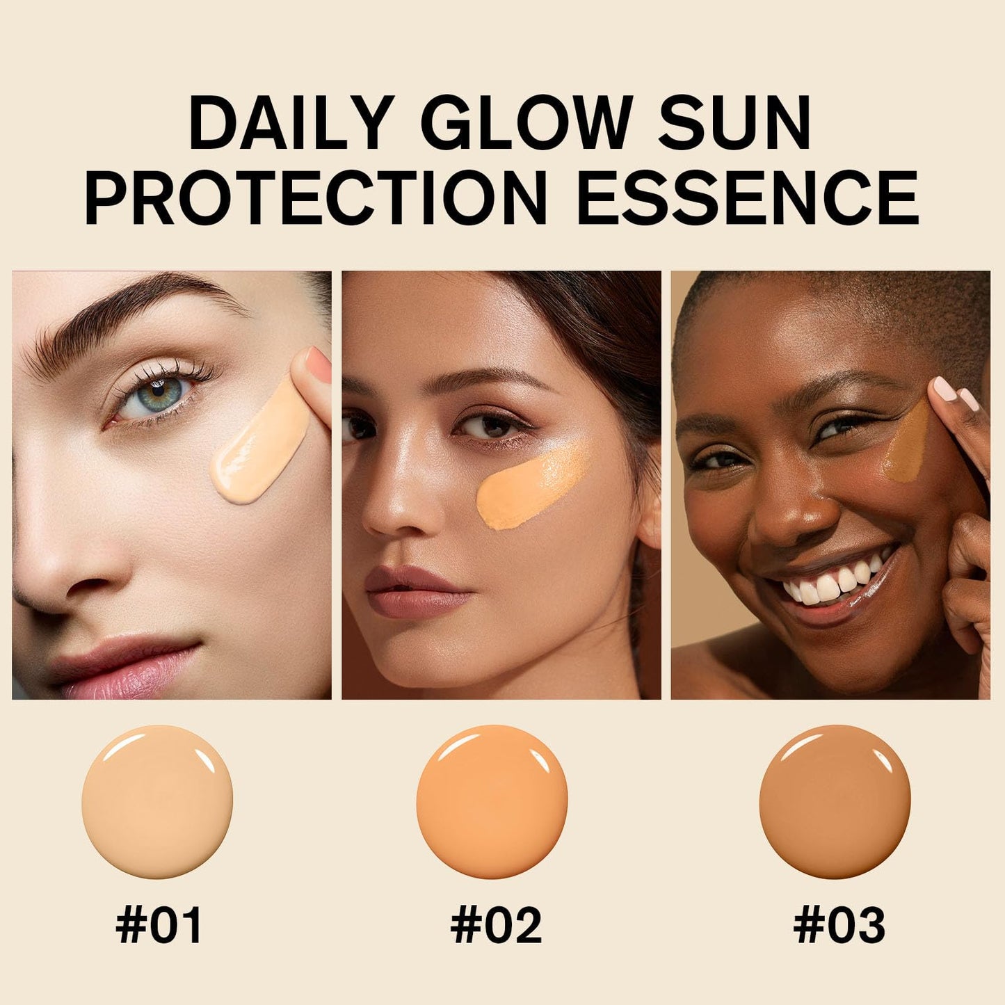 Daily Tinted Fluid Sunscreen for Face SPF 40, Korean Skincare Moisturizing Fluid with Hyaluronic Acid & Vitamin E, Sheer Lightweight Broad Spectrum Protection, Vegan & Cruelty-Free, 1.69 fl.oz (102)