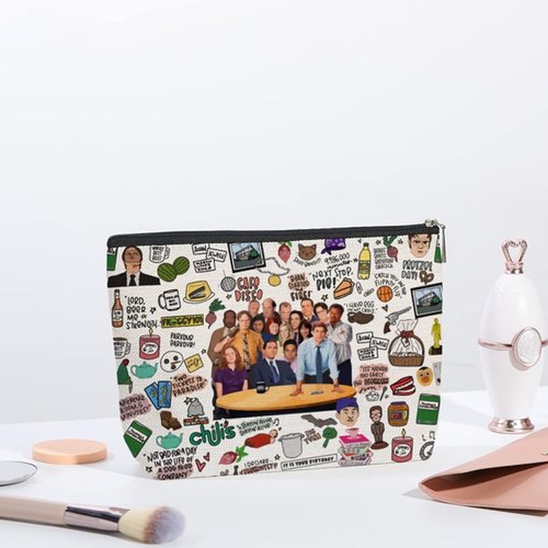kdxpbpz Funny Merchandise Fans Lover Makeup Bag Merch Gifts for Women Girls Friend Sister Travel Toiletry Makeup Organizer Zipper Pouch