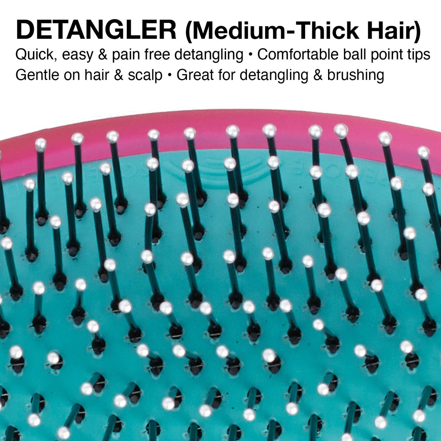 Olivia Garden OG Detangler Brush - Scalp-Massaging, Easy-Clean Design for All Hair Types
