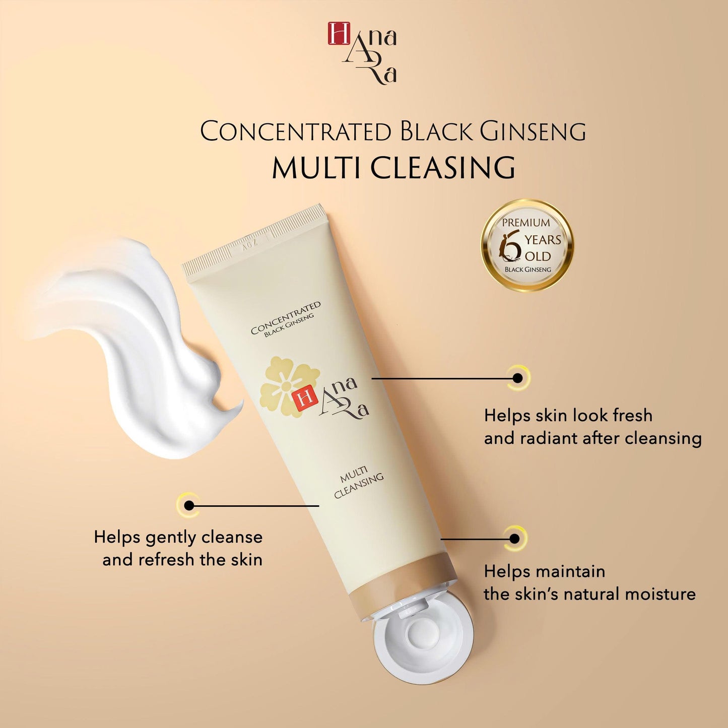 Hana Ara Concentrated Black Ginseng Multi Cleansing 100 ml