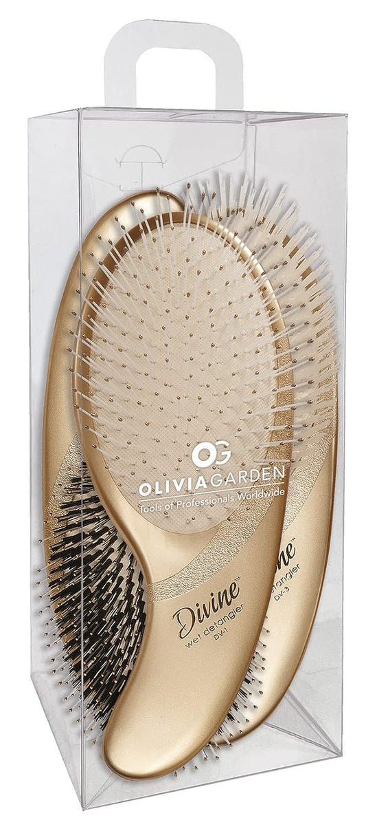 Olivia Garden Divine Revolutionary Hair Brush - Ergonomic Design, Gentle on Hair & Scalp