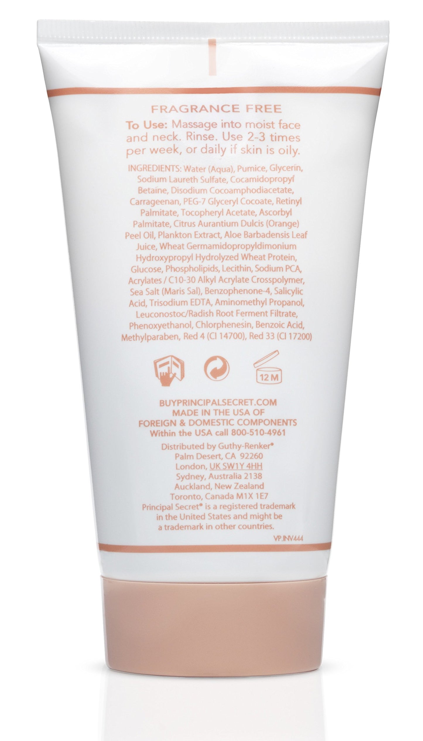 Principal Secret Advanced Gentle Deep Revitalizing Scrub | Exfoliating Face Scrub for Smooth, Radiant Skin | Gentle Facial Exfoliator for Mature & Sensitive Skin | Removes Dull, Dry Skin