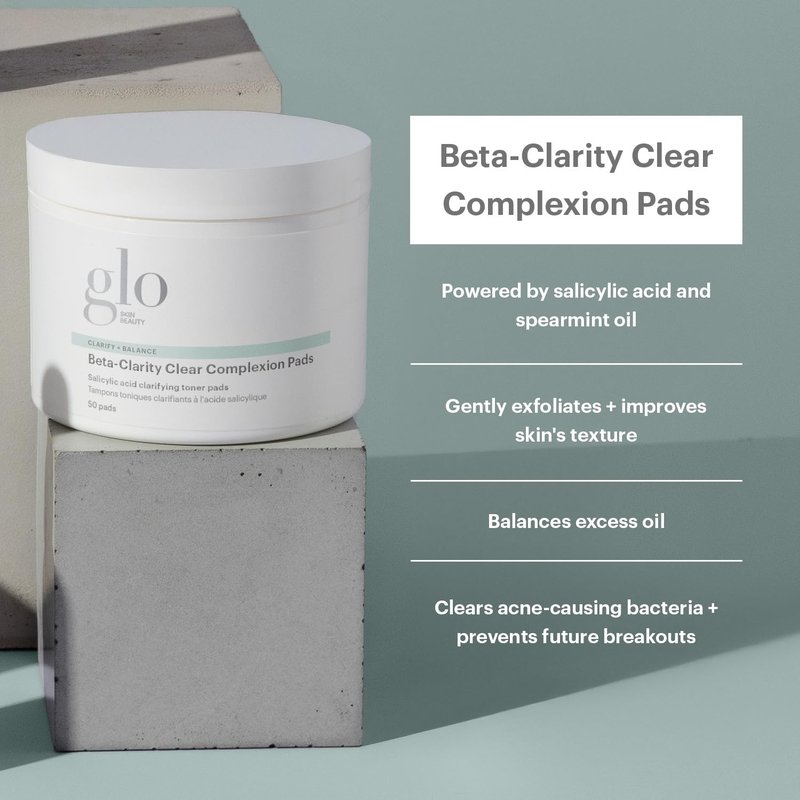 Clear Complexion Pads - Glo Skin Beauty | Tones, Balances & Promotes Clearer Skin - 60 Pads
