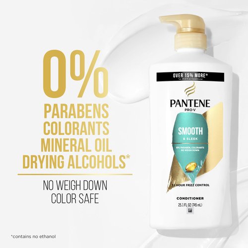 Pantene Pro-V Smooth & Sleek Conditioner, 24 Fl Oz, Pack of 1