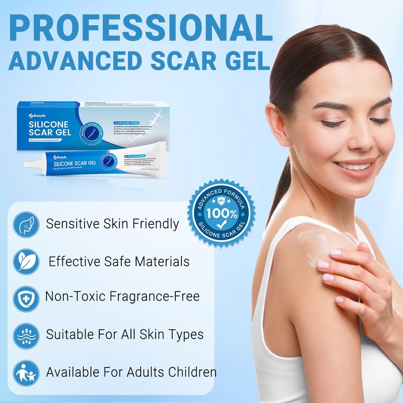 Silicone Scar Gel - Advanced Scar Treatment for Surgical Scars, Stretch Marks & Keloids | 0.70oz (20g)