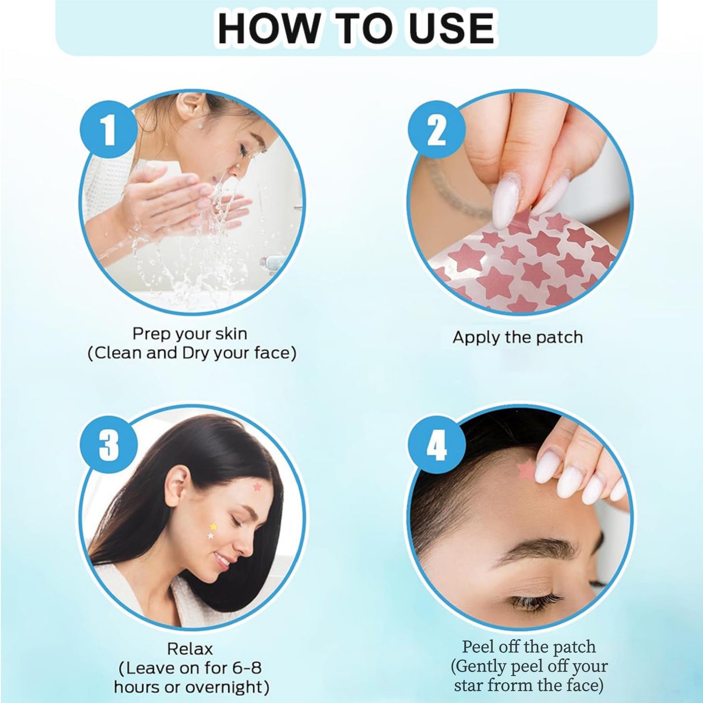viviyoo 560 Pcs Star Pimple Patches for Face, 7 Colors Hydrocolloid Acne Patches, Cute Zit Patches for Blemishes & Zits, Vegan & Cruelty-Free Star Face Stickers for Girls & Teens (14 Sheets)