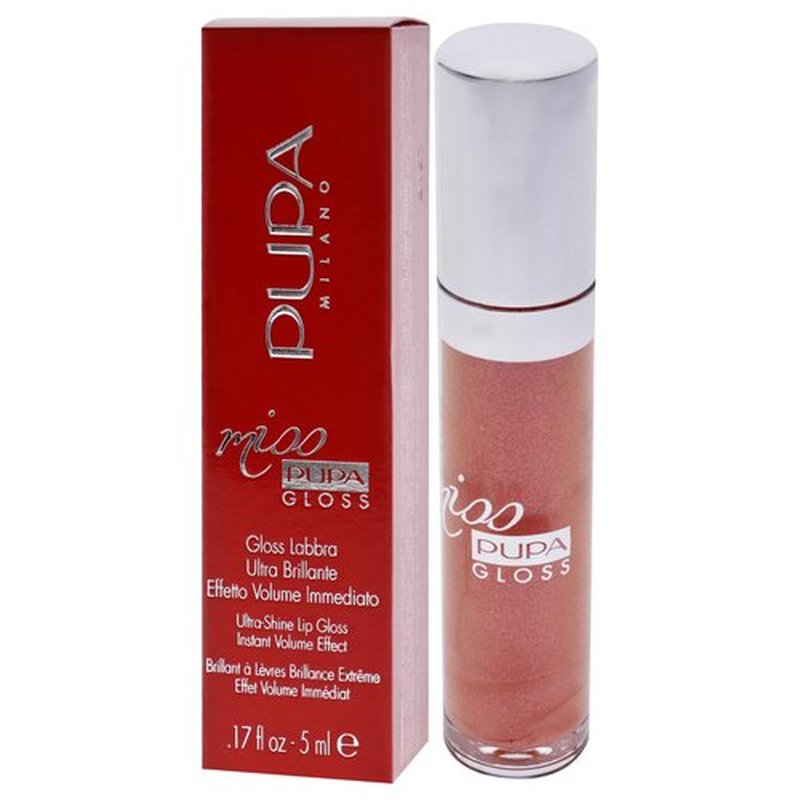 Pupa Milano Miss Milano Lip Gloss - Shiny, Smooth, Plump - Soft, Innovative Gel Texture - Glides Smoothly On The Lips - For A Moisturizing And Volume Enhancing Effect - 200 Juicy Glaze - 0.17 OZ