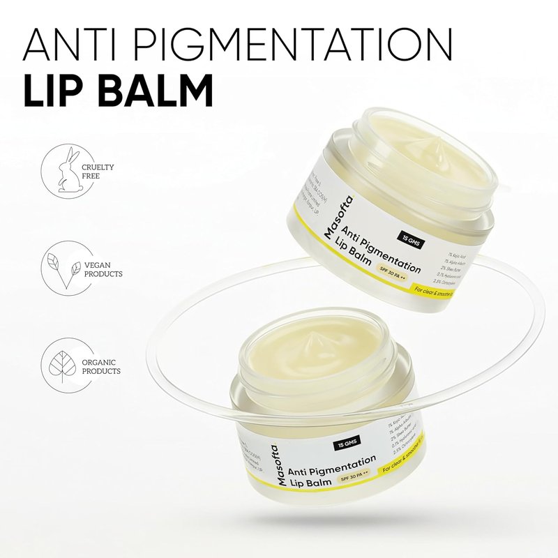 Shea Butter Lip Balm with Kojic Acid & Alpha Arbutin - Smooth, Hydrated Lips | SPF 30, 0.52 oz