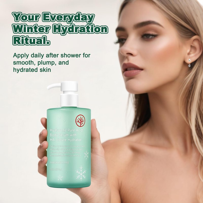 Hyaluronic Acid Body Serum - Lightweight, Fast-Absorbing Hydration for Silky Smooth Skin | Non-Greasy Formula