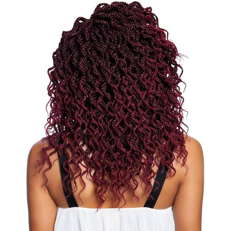 MULTI PACK DEALS! Mane Concept Synthetic Hair Crochet Braids 2X Wanda Box Braid 12" (3-PACK, T1BBUG)