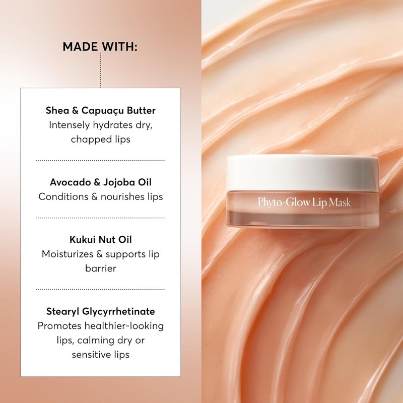 Naturium Phyto-Glow Lip Mask - Hydrating Lip Balm with Shea Butter | 0.5 oz for Nourishing Lips