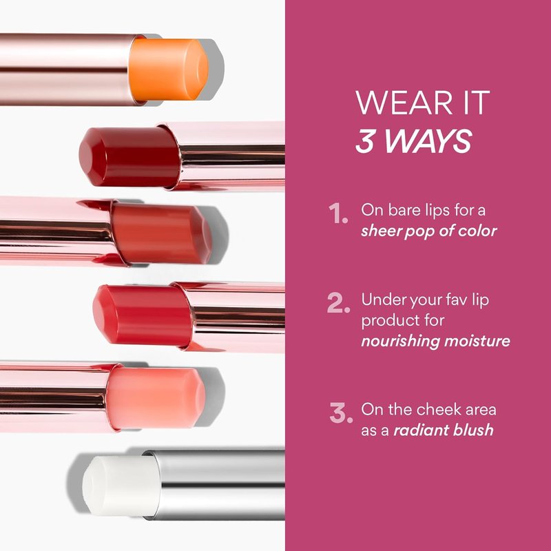 Innisfree Dewy Tint Lip Balm - Hydrating Tinted Balm with Hyaluronic Acid & Ceramides | Available in 4 Shades