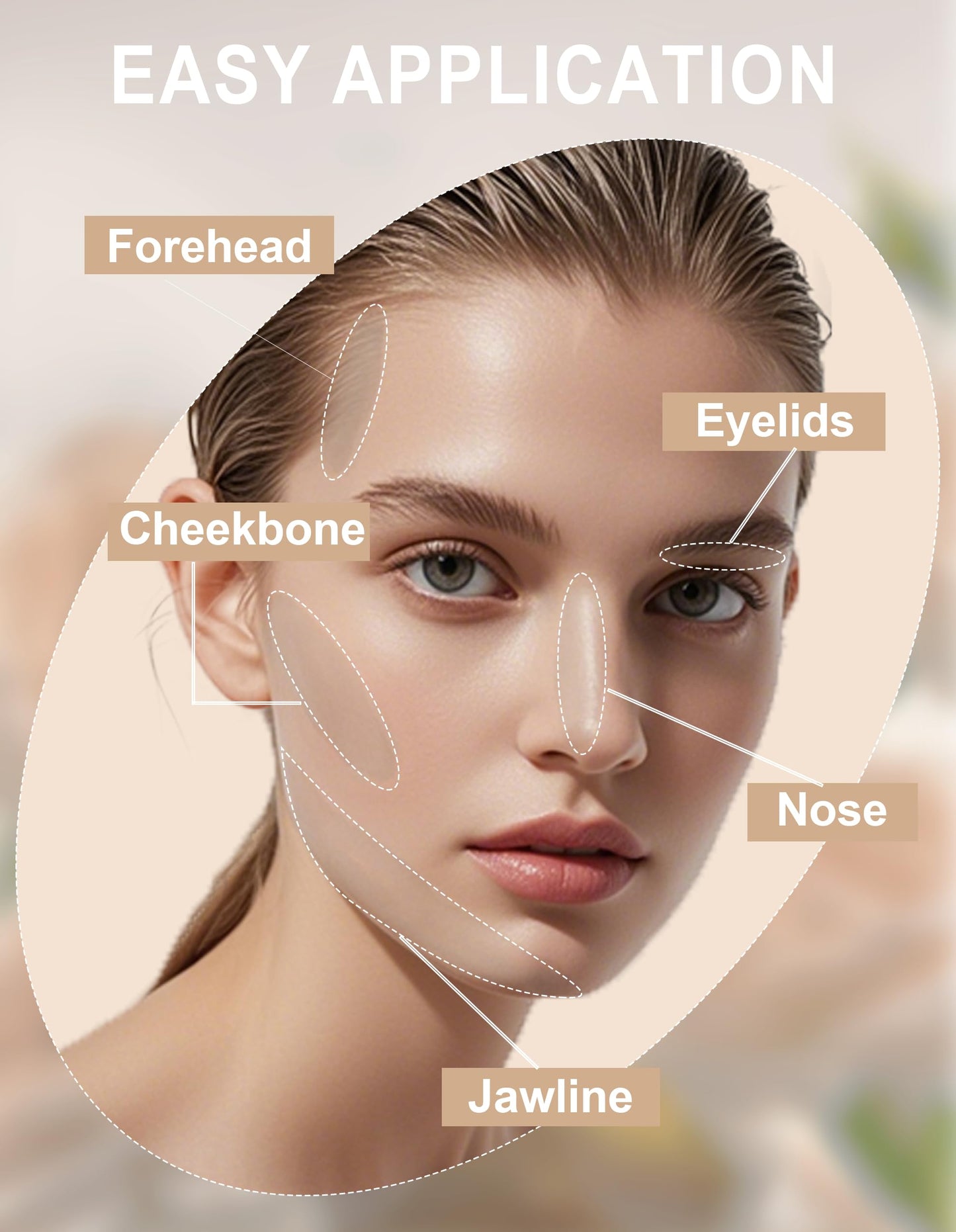 Okerker Cool Toned Contour Palette with Mirror, Taupe Grey Contour Powder for Fair Pale Light Cool Toned Skin,Neutralizes Redness, No Orange, Nose Contouring Bronzer Powder with Nose Contour Brush