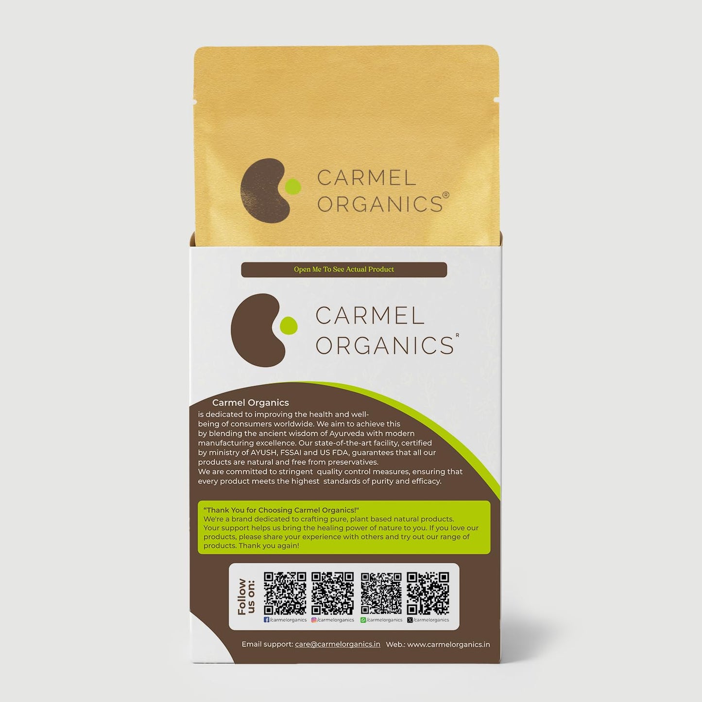 Carmel Organics Orange Peel Powder 8 Ounce
