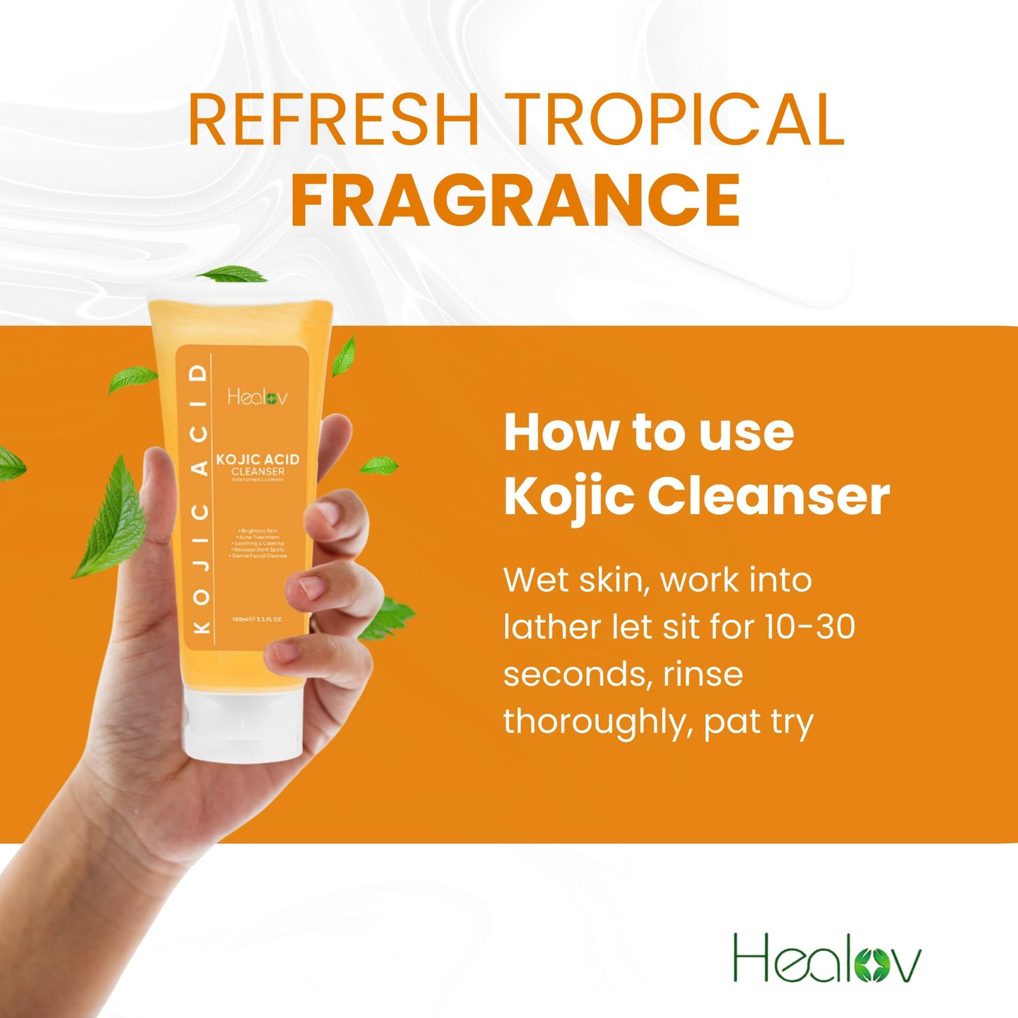 Kojic Acid Soap for Hyperpigmentation – Skin Brightening Kojic Papaya Face and Body Wash – Dark Spot Soap Reduces Acne, Scars, and Evens Skin Tone – Turmeric Facial Cleanser for Brighter Glowing Look