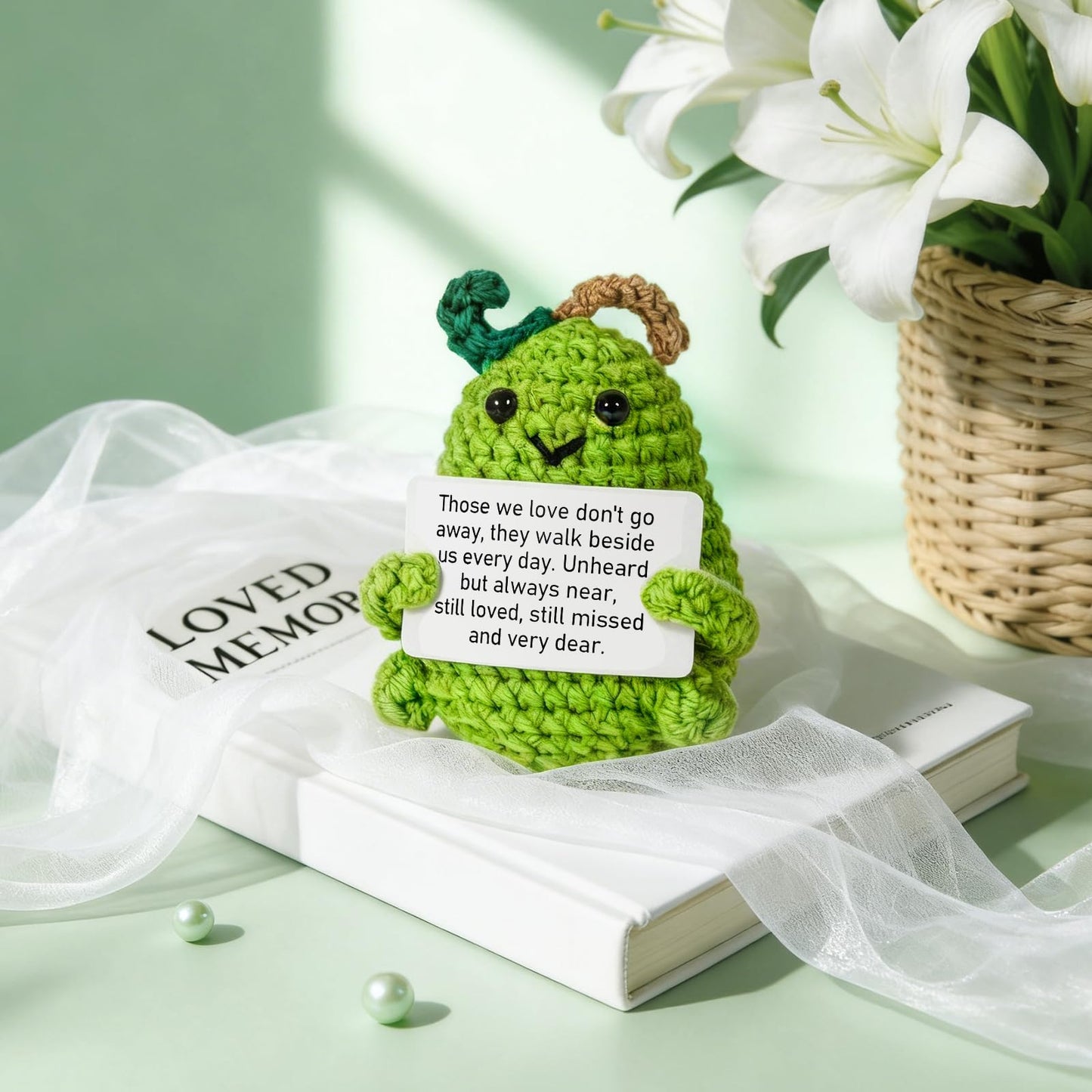 Sympathy Gift Baskets for Loss of Loved One, Bereavement Care Package for Women, Condolence Gift for Mom, Dad, Husband – Grief Support, Miscarriage Gifts for Mother, Sorry for Your Loss (Green)