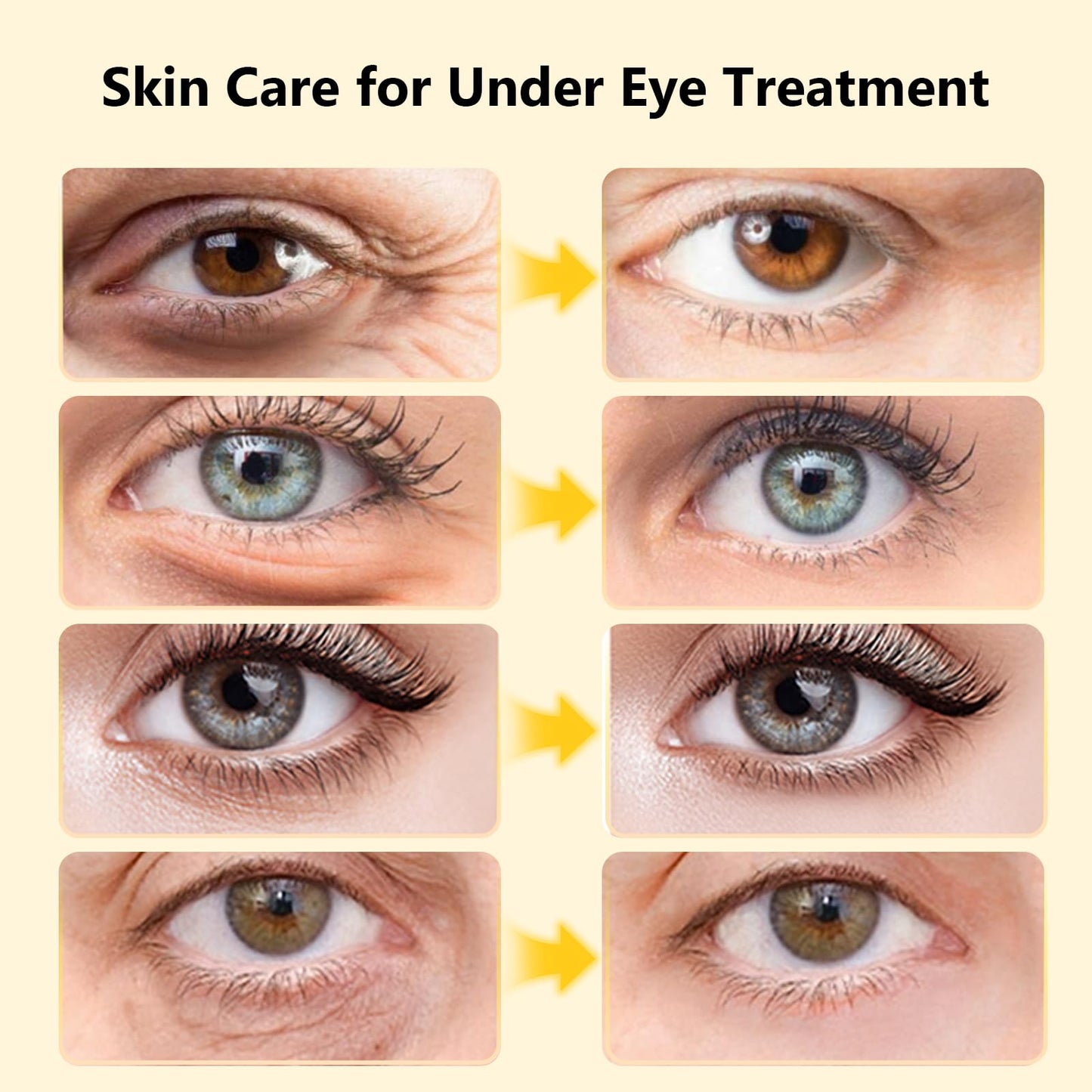 Adofect Under Eye Patches 30 Pairs, 24K Gold Under Eye Mask with Hyaluronic Acid for Dark Circles and Puffy Eyes, Bachelorette Party Accessories, Bridesmaid Gifts, Daily Skin Care