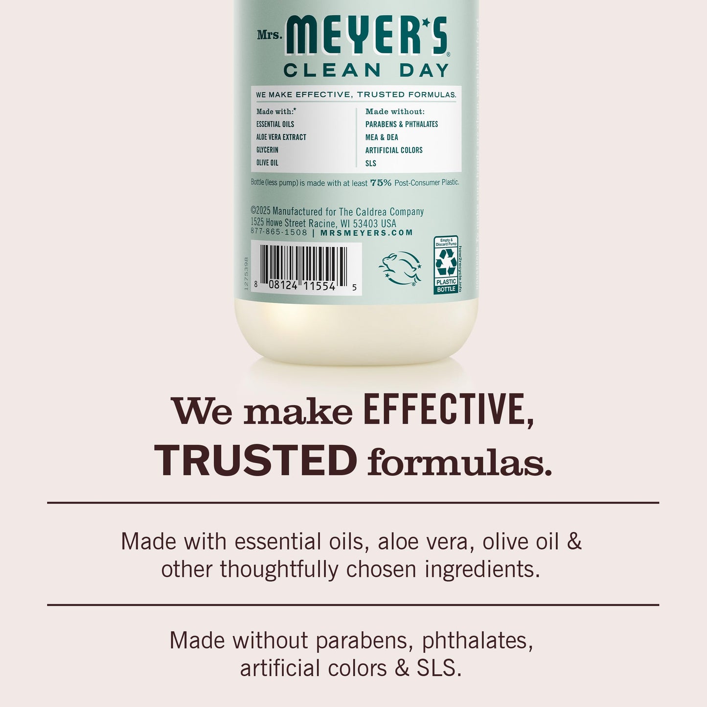 MRS. MEYER'S CLEAN DAY Hand Soap, Birchwood Scent, 12.5 Fl Oz Bottle
