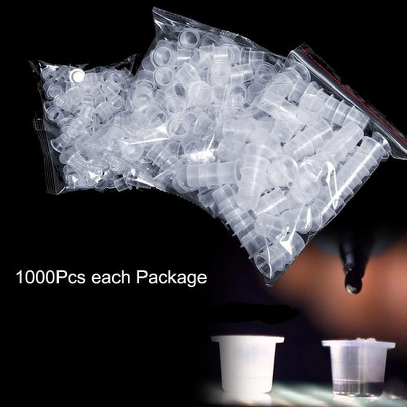 3MM Tattoo Practice Skin Kit - MIUXIA 1005Pcs Tattoo Fake Skin Ink Cups Kit Includes 1000Pcs Pigment tattoo Caps Large and 5Pcs Best Tattoo Skin Thick Tattoo Supplies……