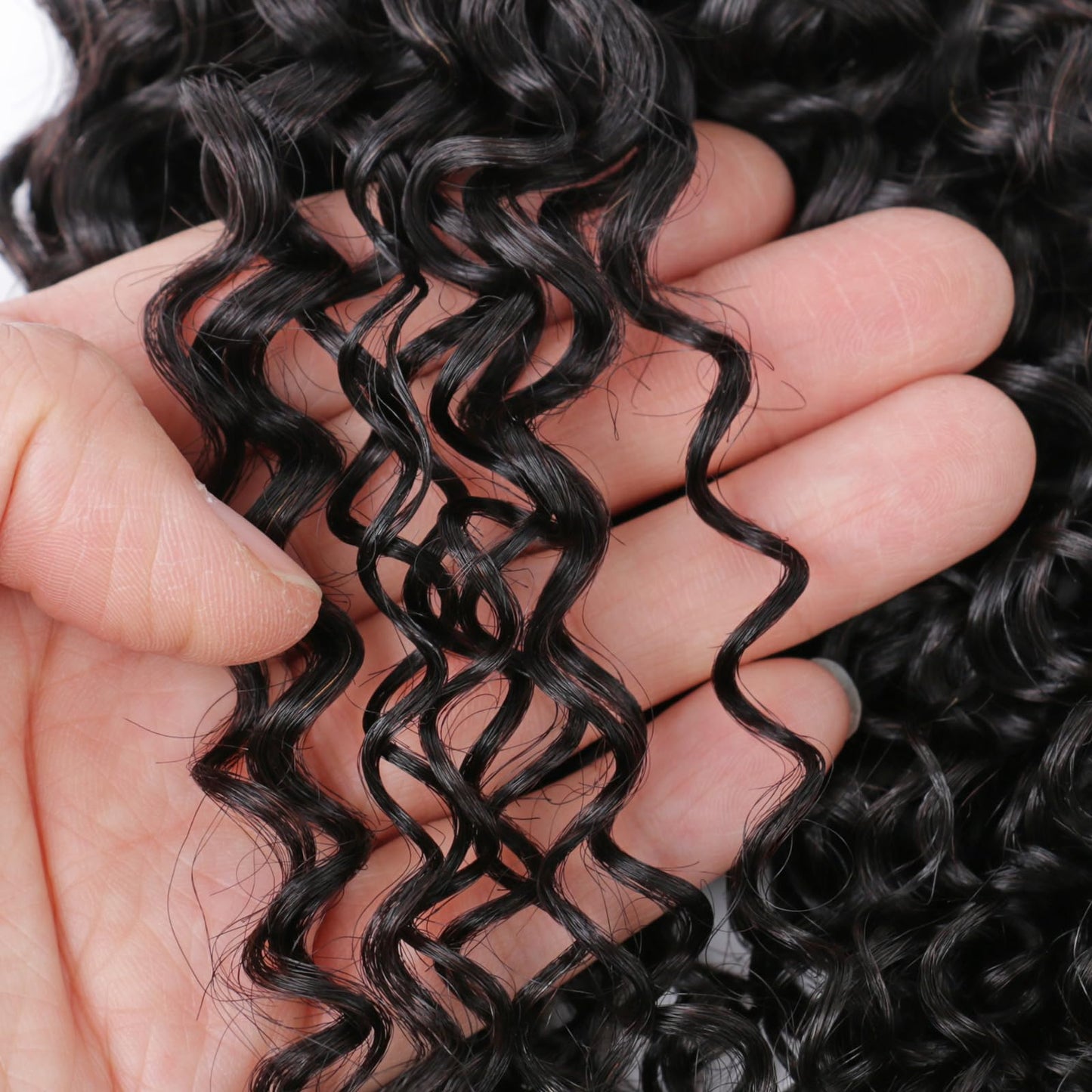 Viyaviya Kinky Curly Human Hair Bundles Thick Weave Virgin Full Head Natural Black Color Can Be Dyed 1 Bundle 100g 28 Inch One Bundles 100% Unprocessed Extensions