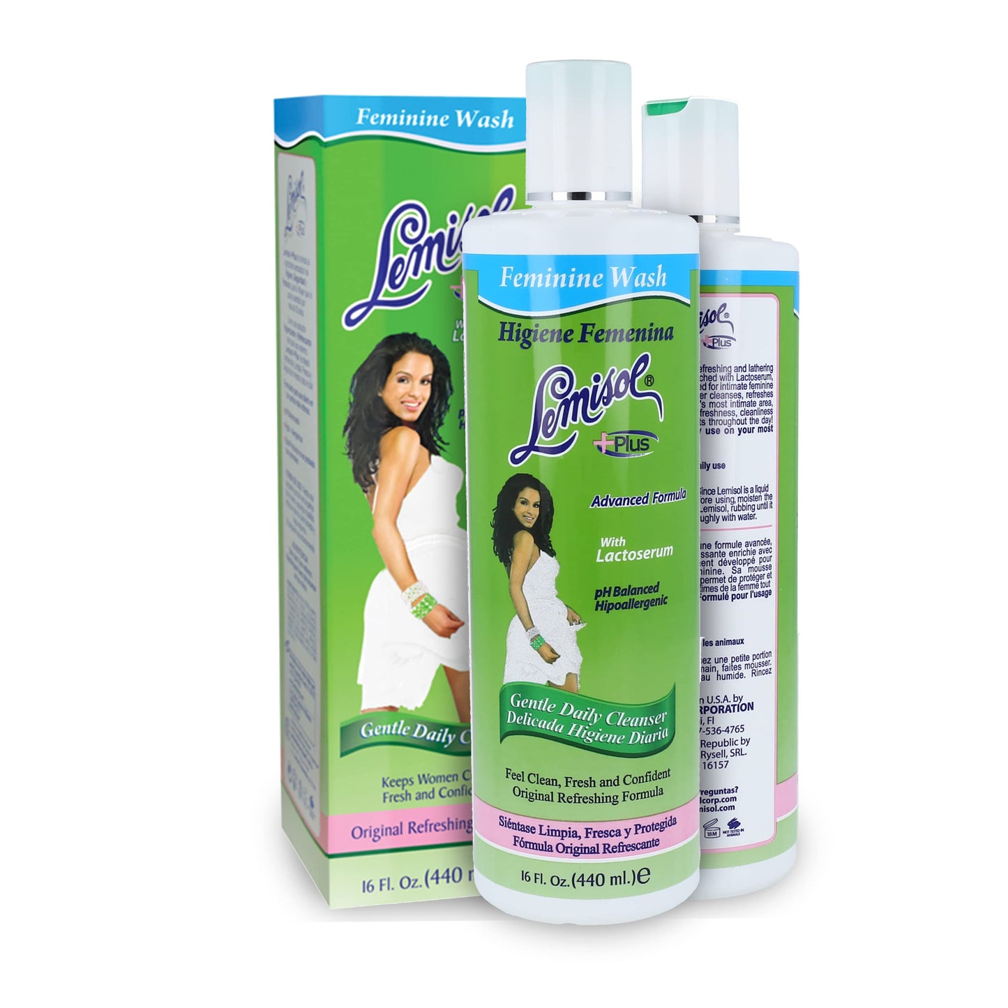 Lemisol Plus Feminine Wash 16 oz (Pack of 8)