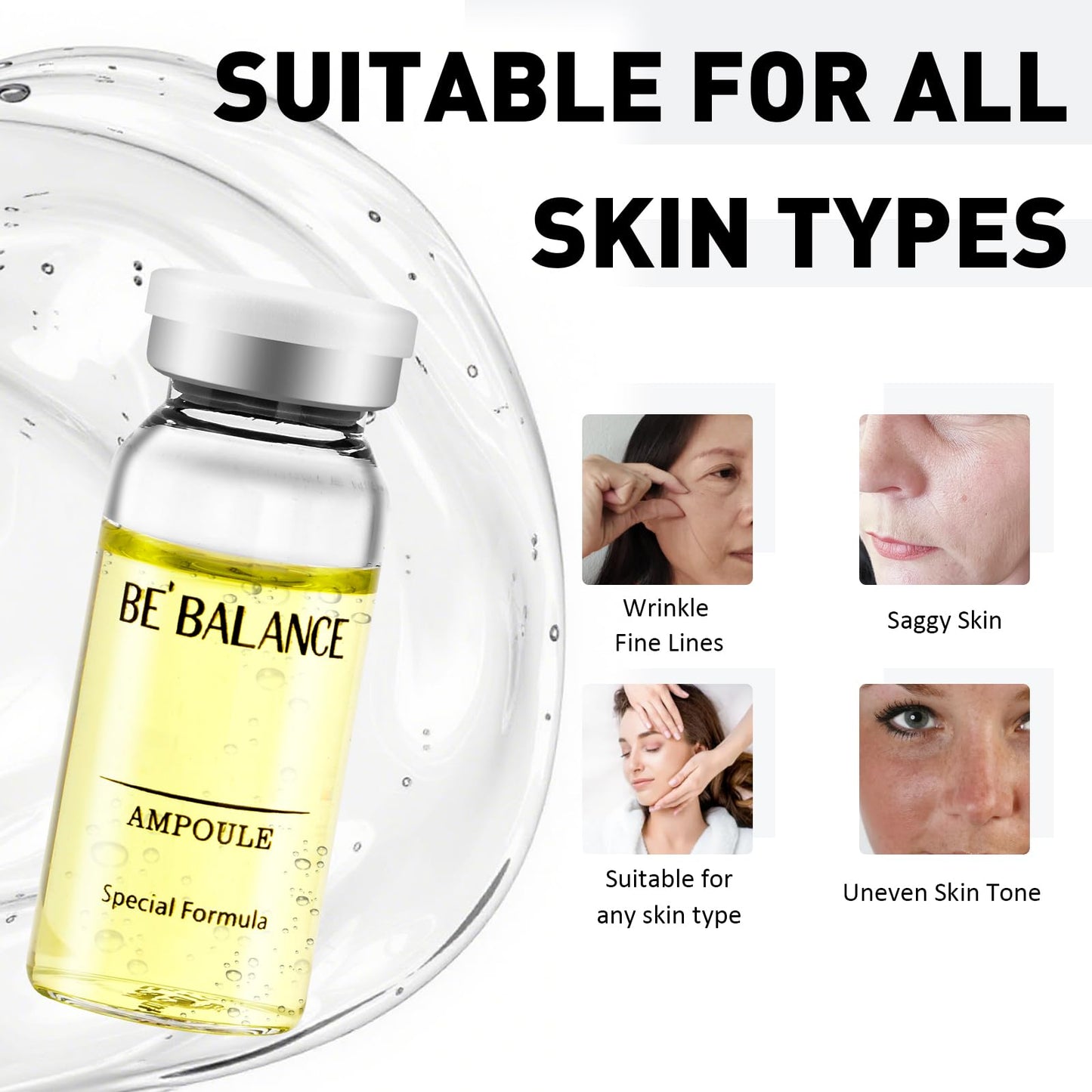 Hyaluronic Acid for Microneedling Concentrate Ampoules 5 Vials 0.35 Fl Oz