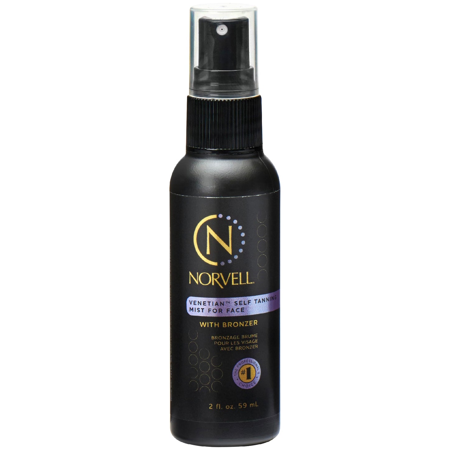 Norvell Venetian Sunless Self Tanner Mist for Face, Streak Free, 2 fl oz