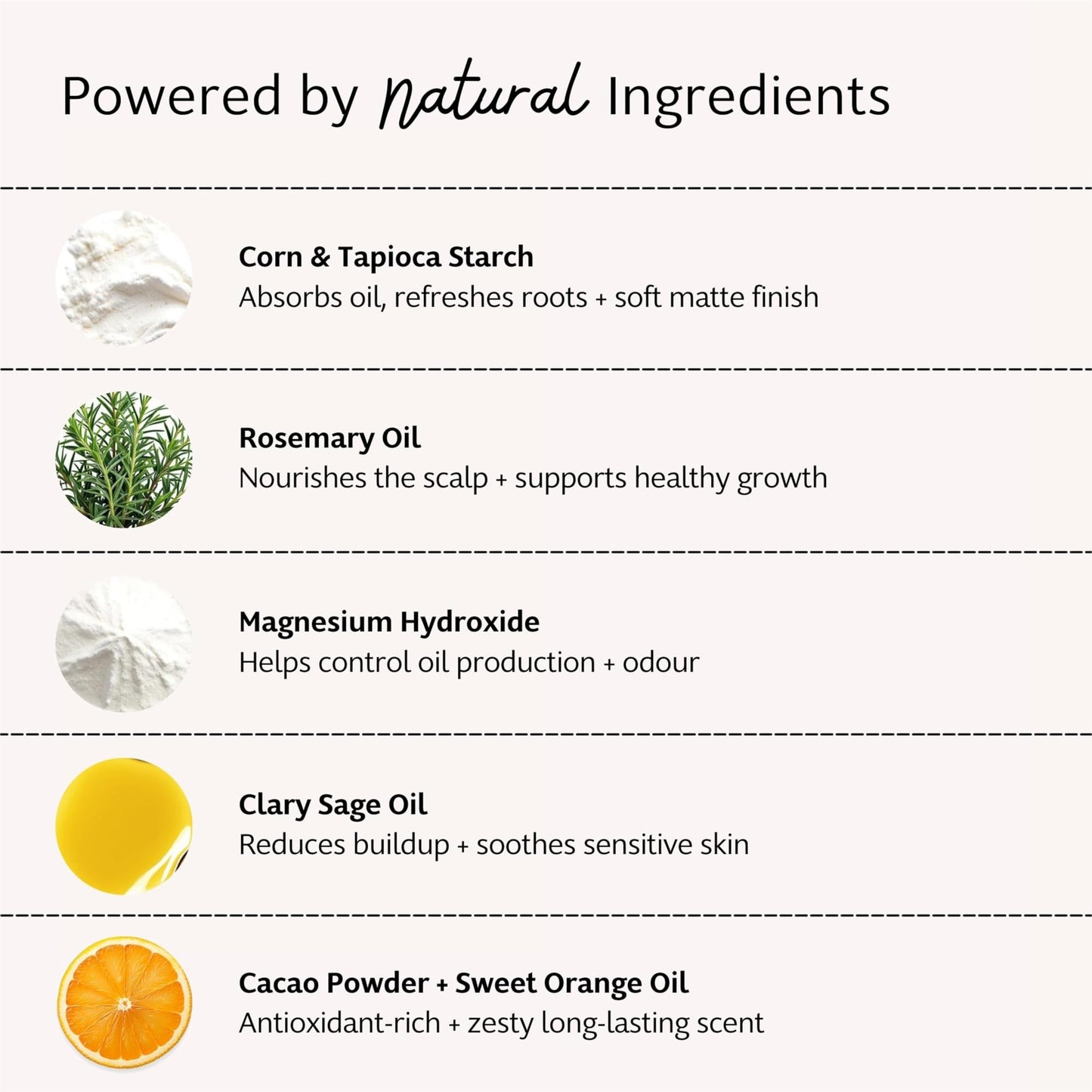 Slo Non Aerosol Dry Shampoo Powder for Dark Hair - Oil Absorbing Natural Dry Shampoo - No White Cast, Talc-Free, Vegan - Wild Orange + Cacao Scent - Compostable Paper Tube - (1.23oz/35g)