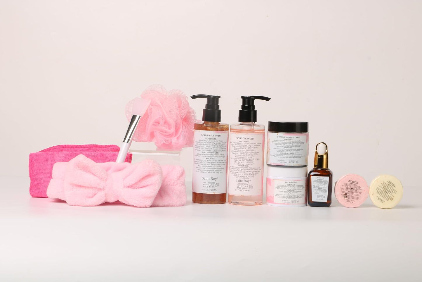 Skin Care Kit for Women, ROSE Spa Gifts for Women, Self Care Kit