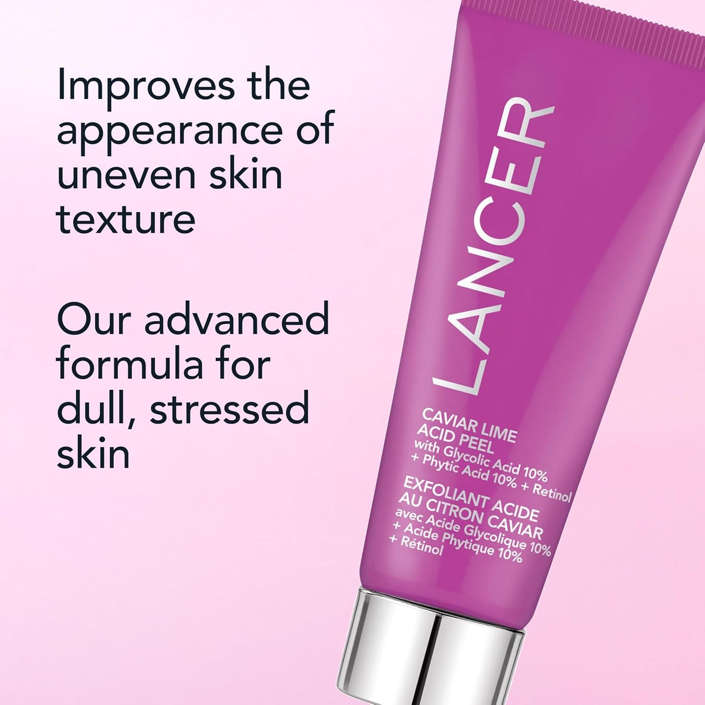 Caviar Lime Acid Peel Travel Size - Retinol Facial Peel with Glycolic Acid, 0.5 oz