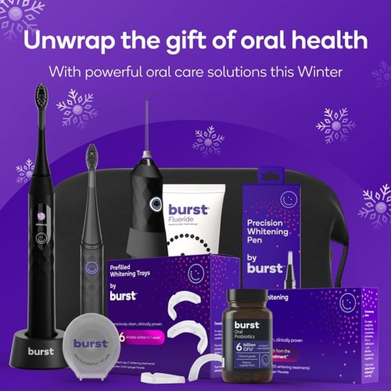 BURST Toothbrush Heads - Genuine BURST Electric Toothbrush Replacement Heads for BURST Sonic Toothbrush – Ultra Soft Bristles for Deep Clean, Stain & Plaque Removal - 3-Pack, Rose Gold