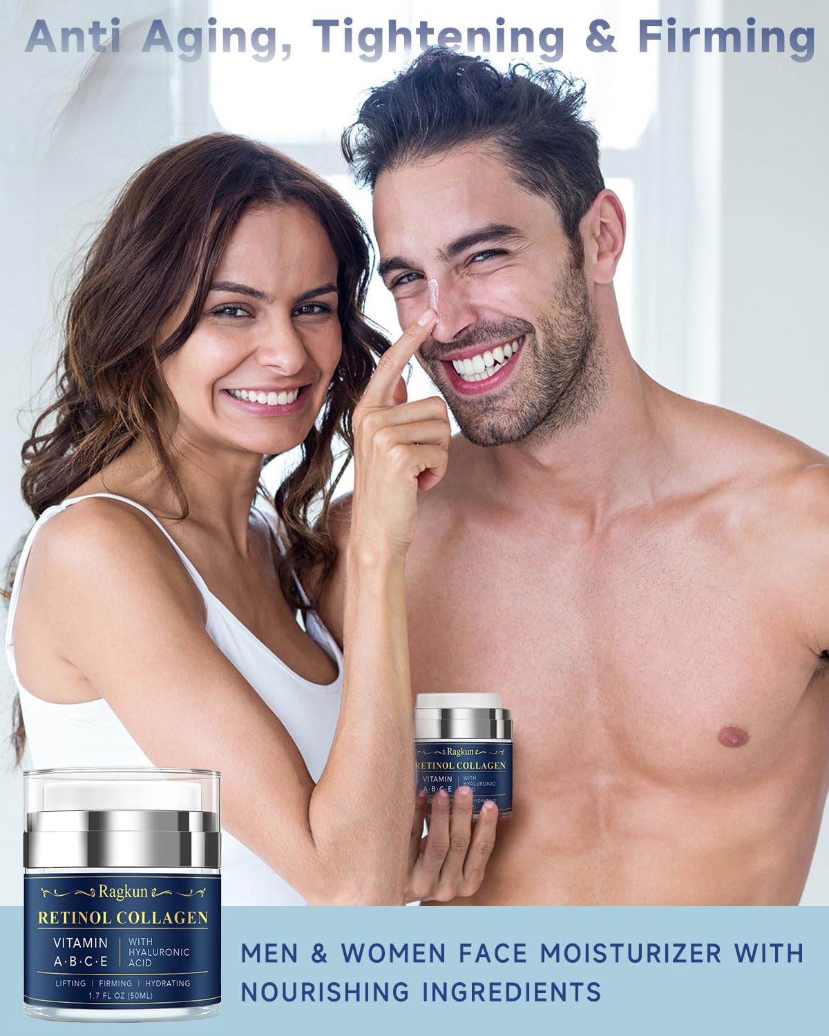 Ragkun Anti-Aging Face & Neck Cream with Retinol & Collagen, 1.8 fl. oz.