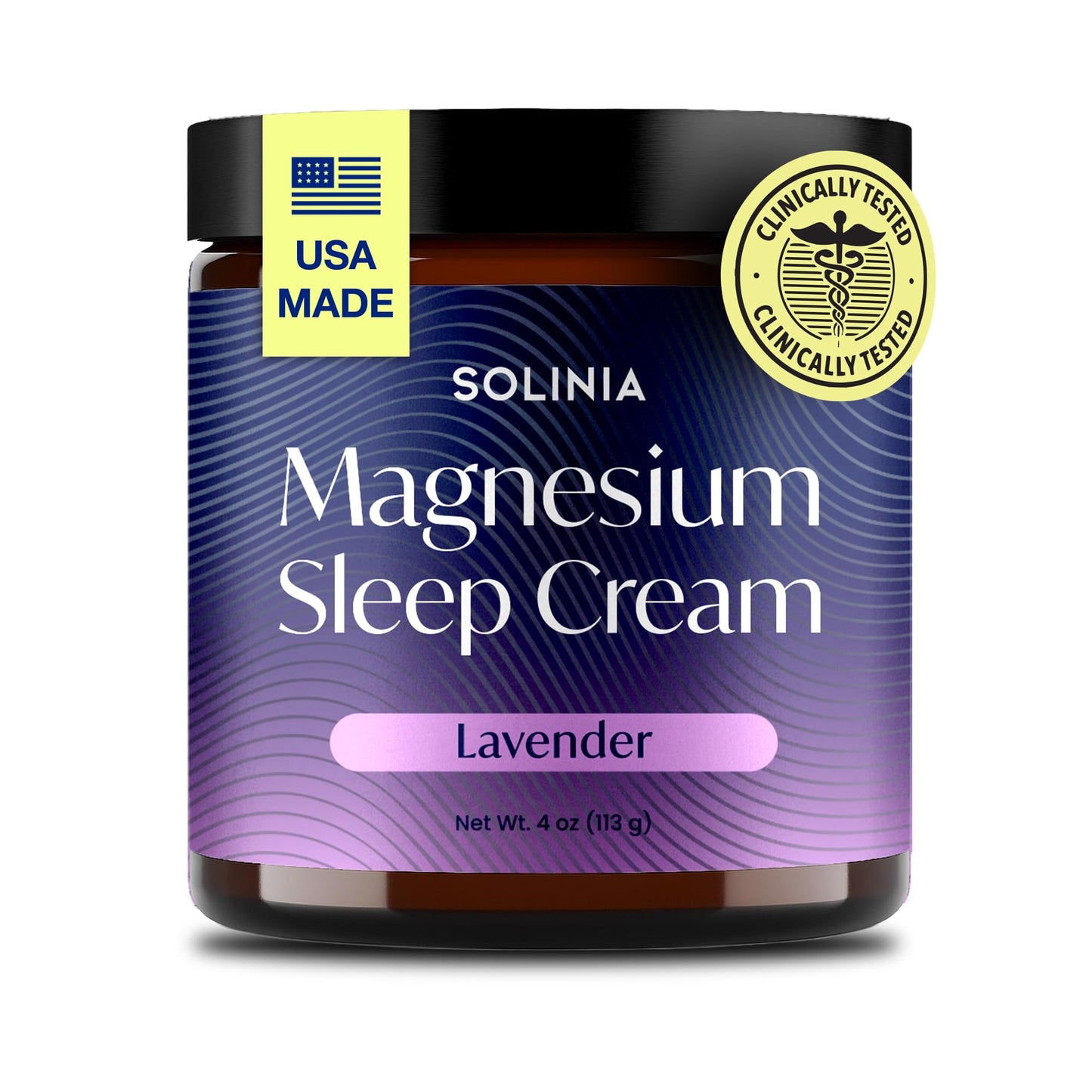 Solinia Magnesium Sleep Cream, USA-Made Topical Magnesium Lotion for Sleep