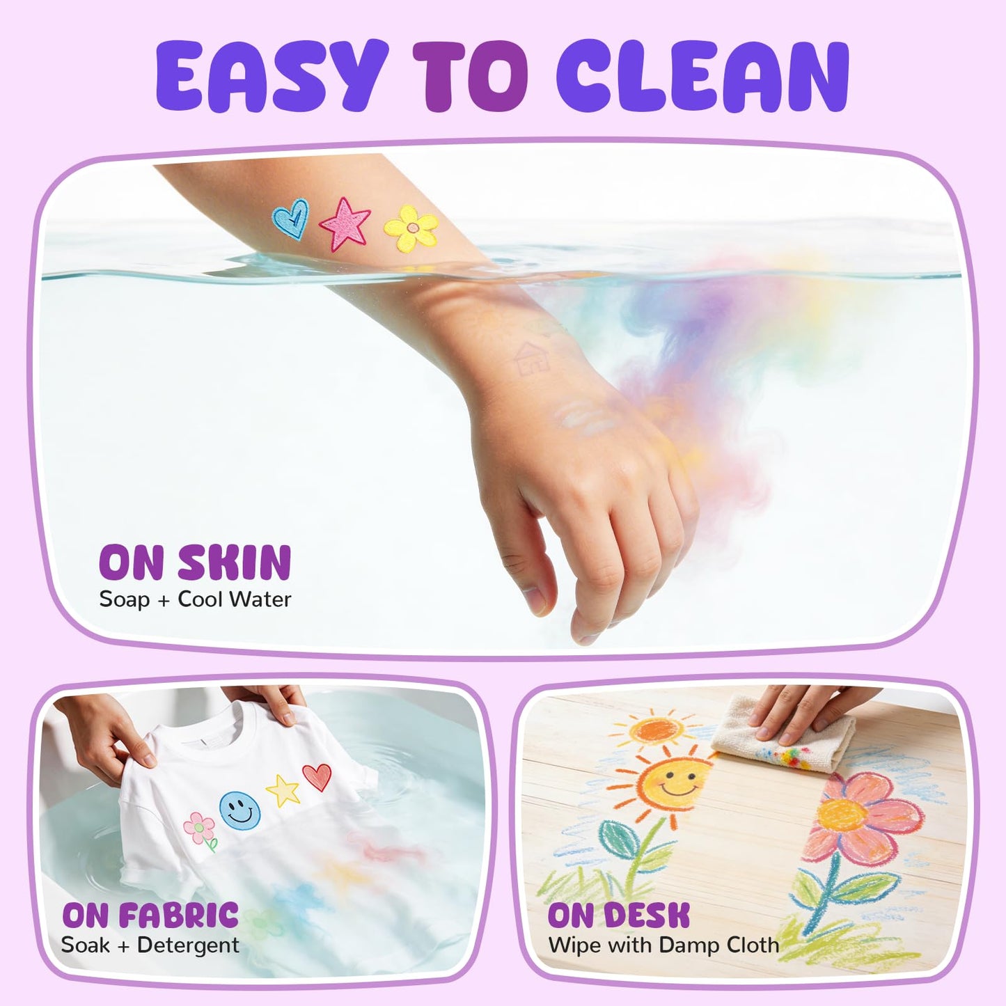 Betem Scented Washable Markers 4 Colors