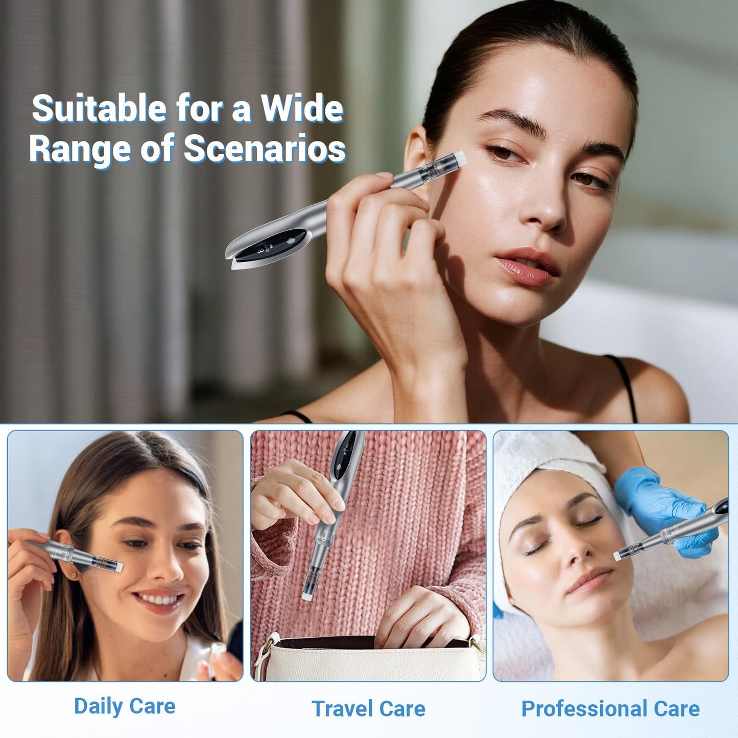 Face Roller for Women Skin Care Tools, Face Tools for Skincare, Facial Roller Pen Massage for Home Use