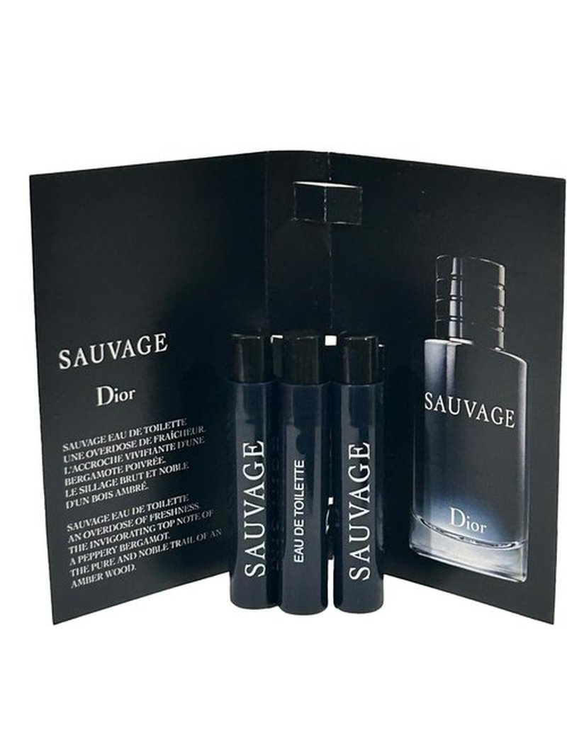 Dior Christian SAUVAGE MEN Sample Spray EDT Perfume Vial 1 ml /0.03 oz - 3 PCS