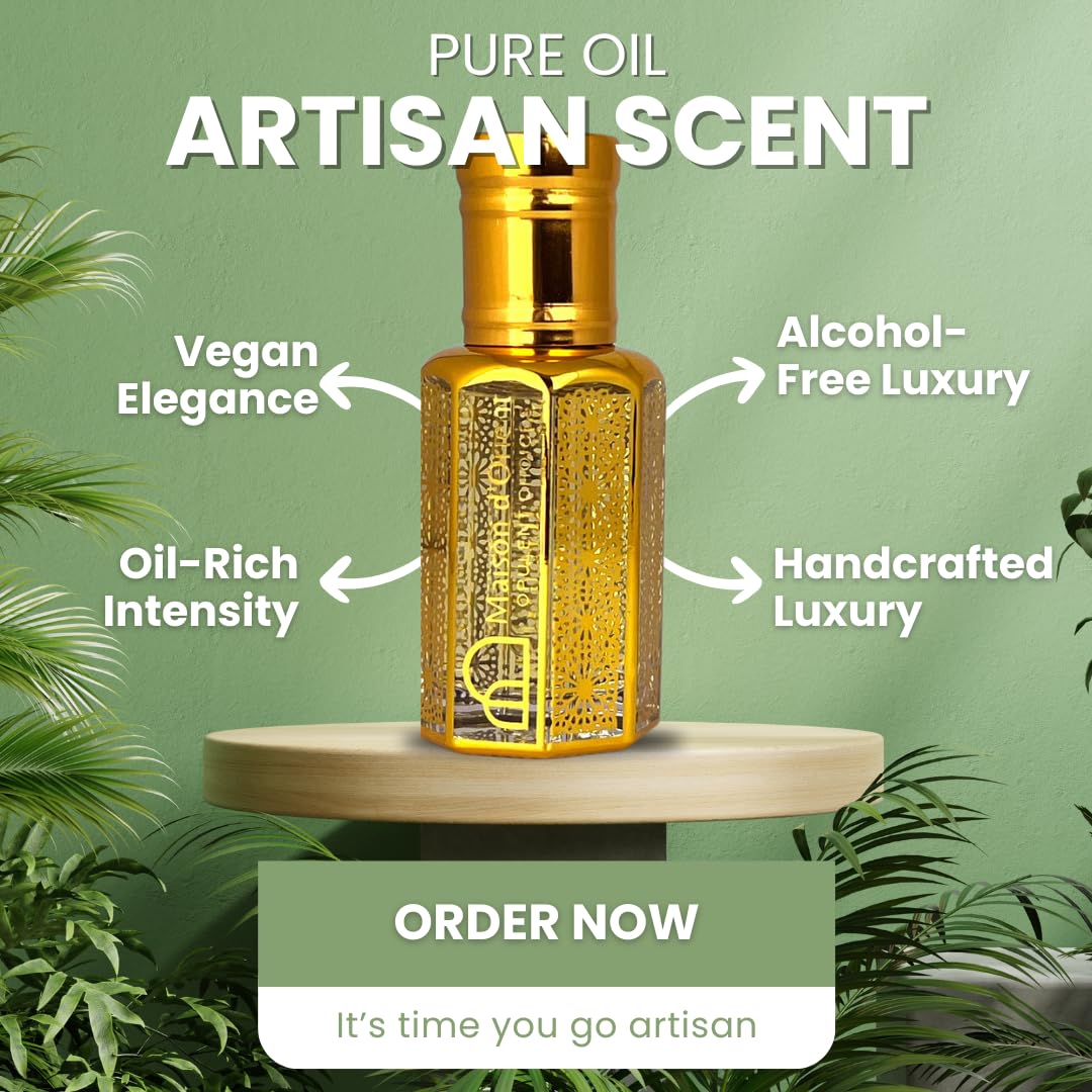 Dark Magic 12 mL Perfume Oil for Women and Men in Traditional Attar Style Cologne. Great Gift Party Favor and Body Oil – Alcohol Free, Long Lasting Oil, Compliment Magnet