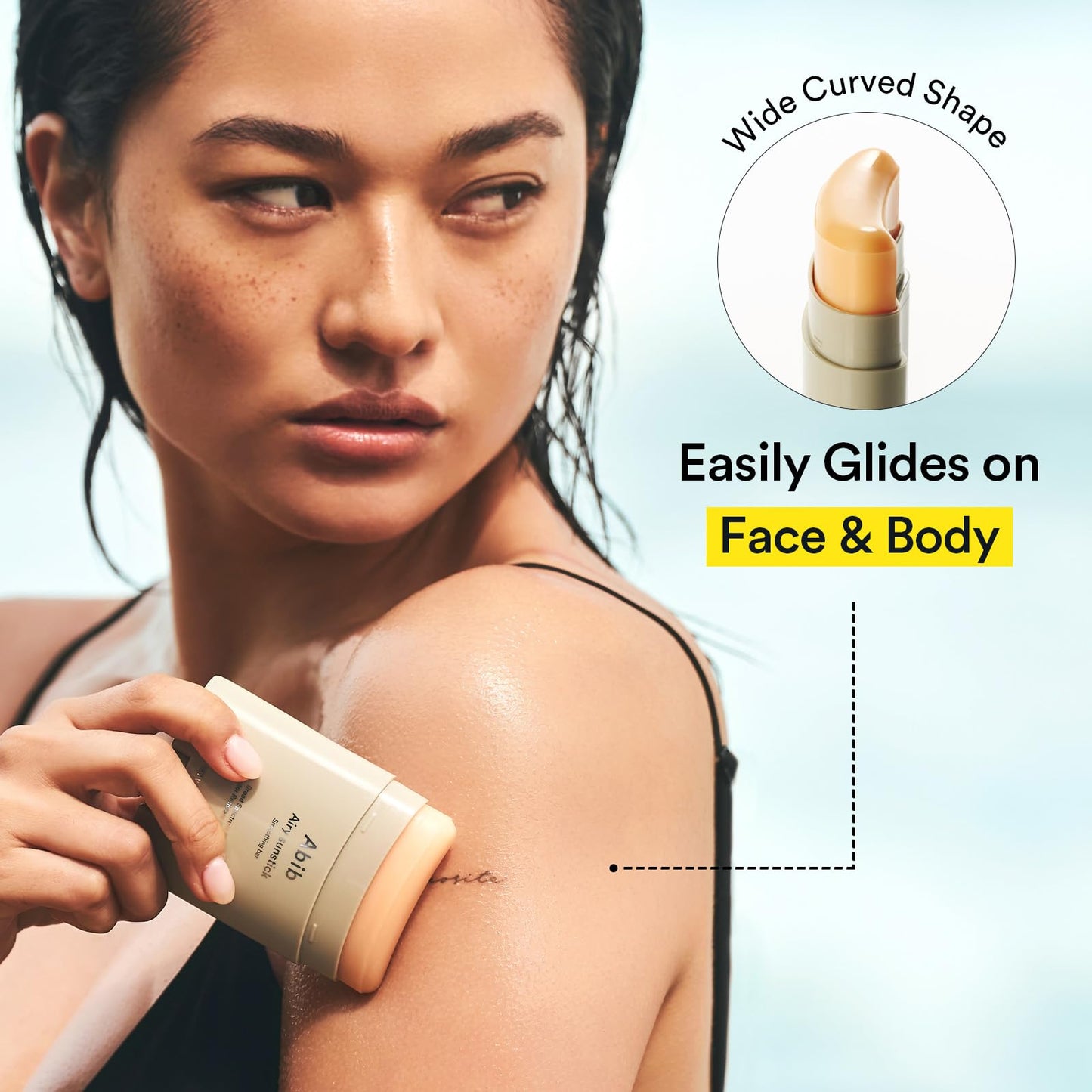 Abib Airy Sunstick Protection Bar DUO SPF50+ Broad Spectrum, Semi-Matte Sunscreen Stick for Oily & Combination Skin, No White Cast, Water-Resistant, Korean Sunscreen, 0.81 oz / 23 g, 2 Count