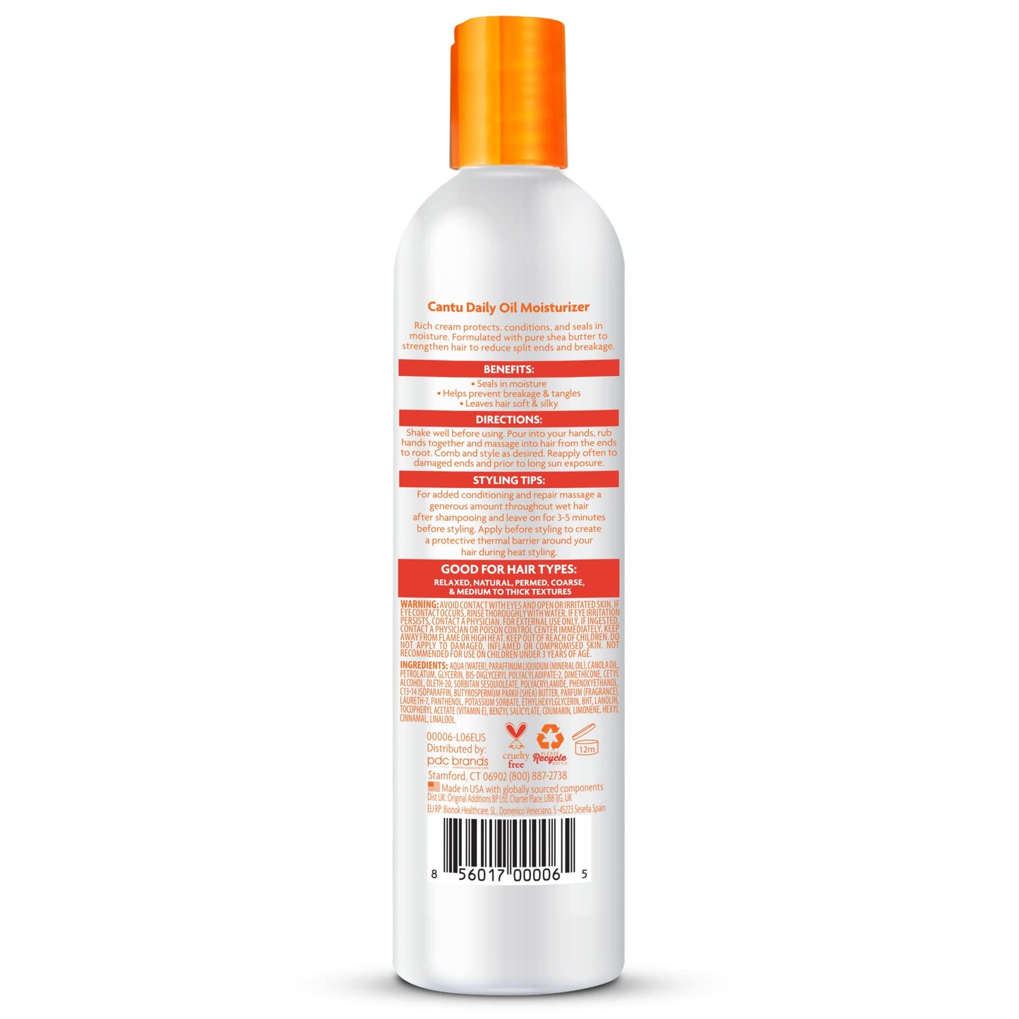 Cantu Daily Oil Moisturizer with Shea Butter, 13 fl oz (Pack of 3)