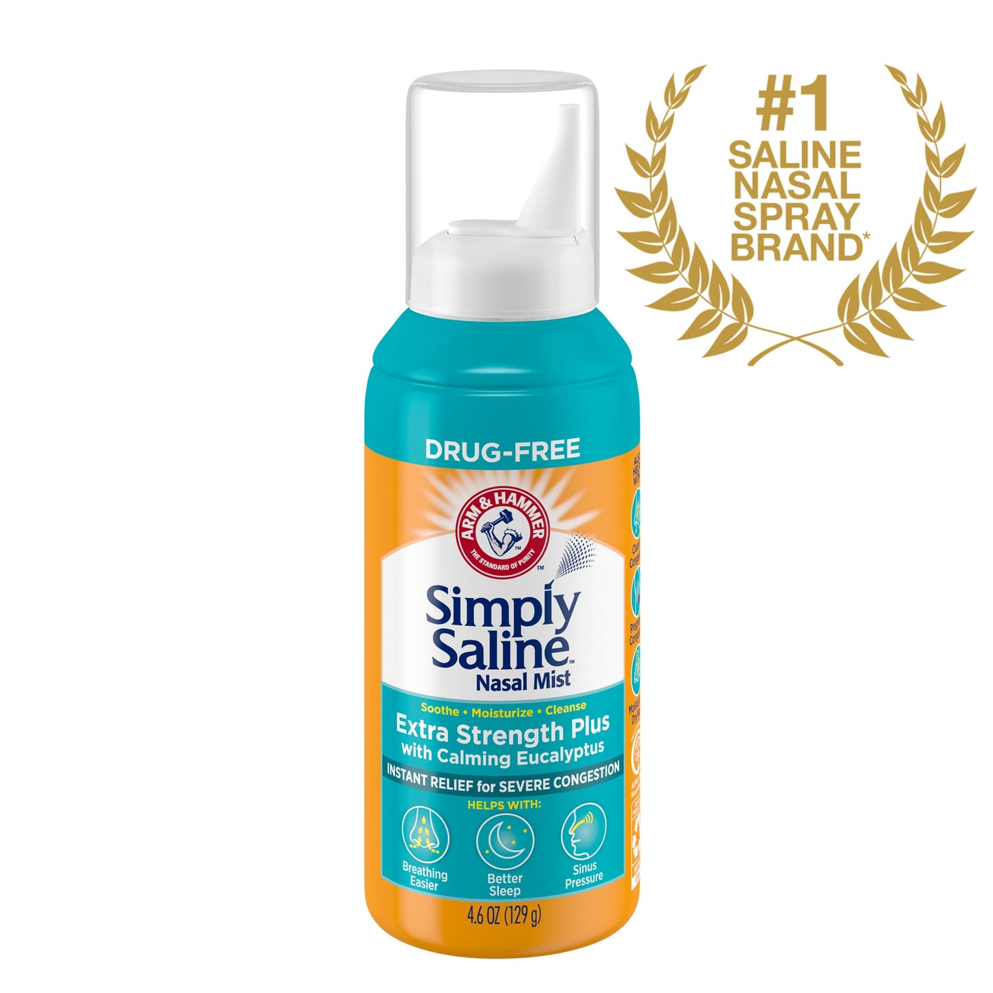 ARM & Hammer Simply Saline Extra Strength Plus Calming Eucalyptus, 4.6 oz