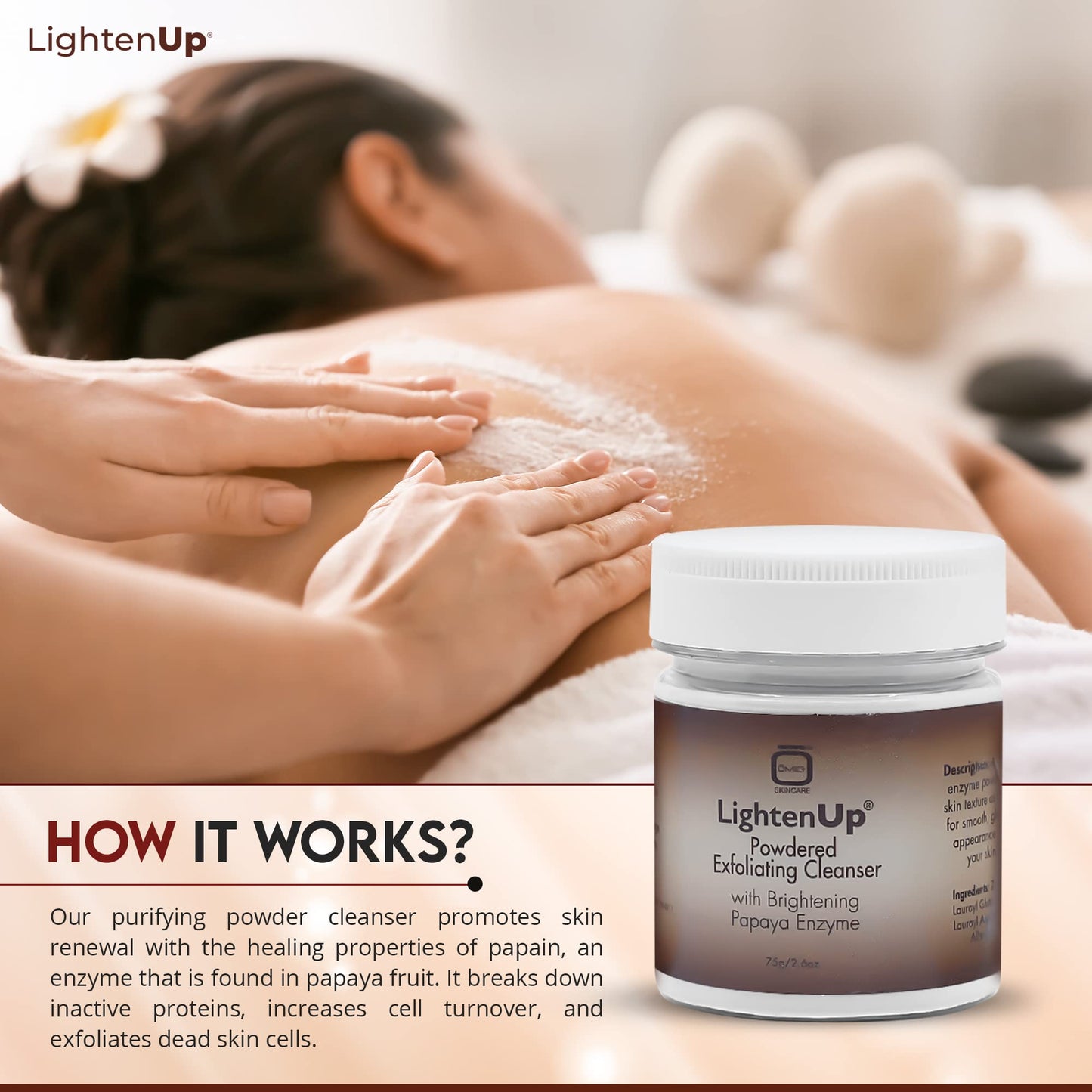 LightenUp Powdered Exfoliating Cleanser 75g