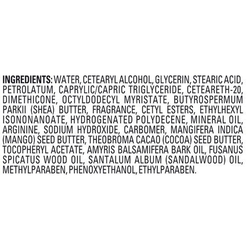 Jergens Sandalwood Body Butter Lotion, Moisturizer Infused with Sandalwood Essential Oil, For All Skin Types, 7 Fluid oz
