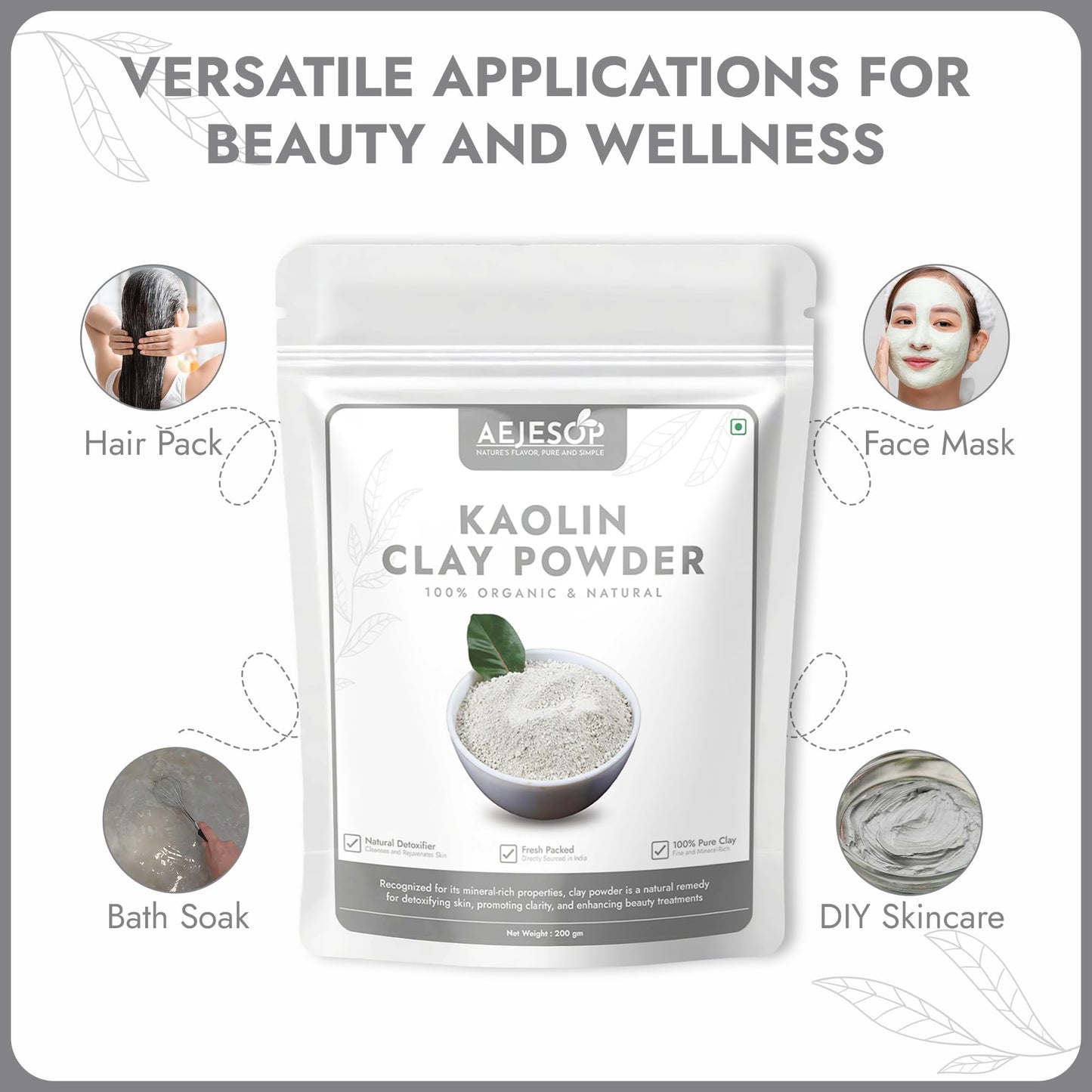 AEJESOP Kaolin Clay Powder, 7 oz (200 g)